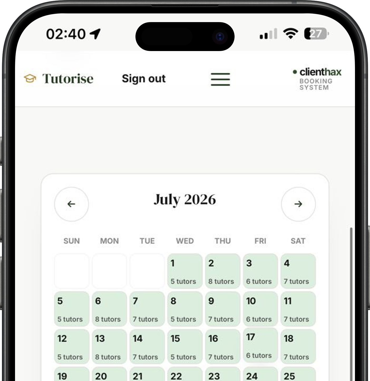 Tutorise mobile website preview